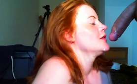 Adorable Redhead Teen Pleases A Big Cock With Her Hot Lips