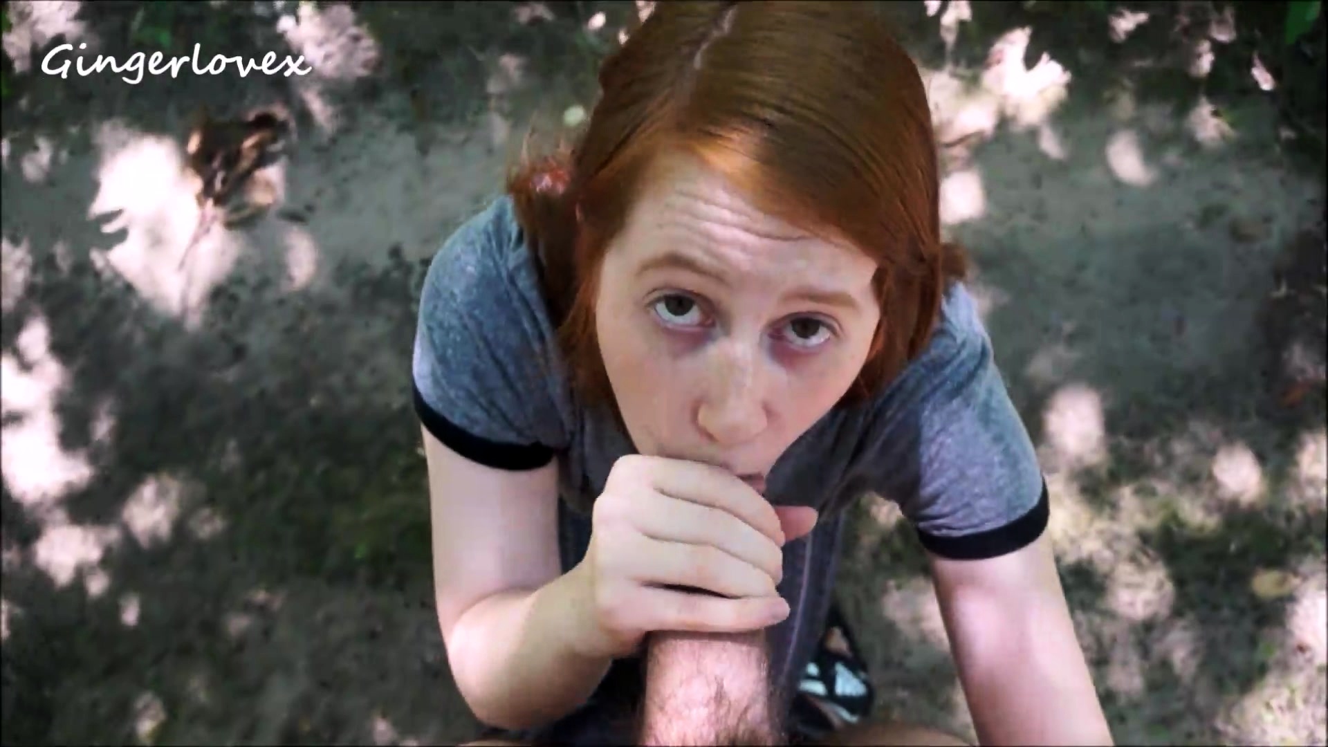 Luscious Redhead Enjoying Outdoor Doggystyle Sex POV Style Video at Porn Lib