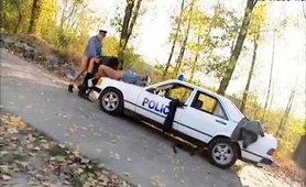 Hot German Teen Fucked By Two Police Officers Outdoors