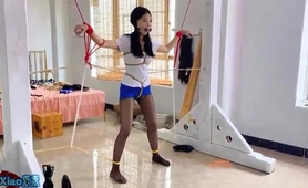 Lovely Chinese Girl Tied Up And Gagged In Bdsm Training